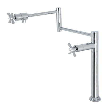 Kingston Brass Deck Mount Pot Filler, Polished Chrome KS4701BEX